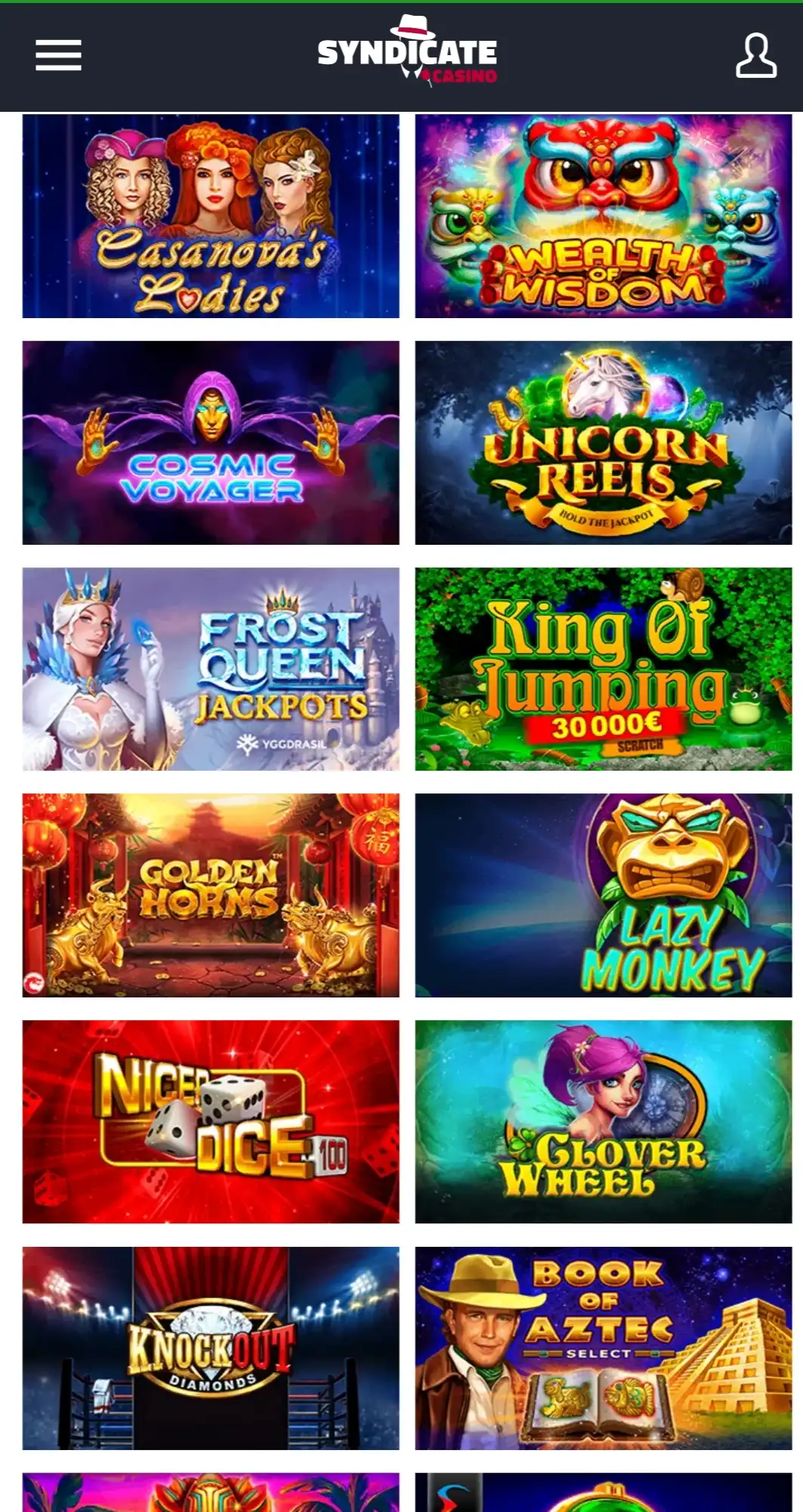 Syndicate Casino Mobile Review